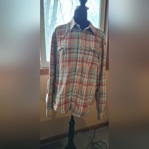 Polo by Ralph Lauren Y2K Multicolor Plaid Casual Button Down Shirt